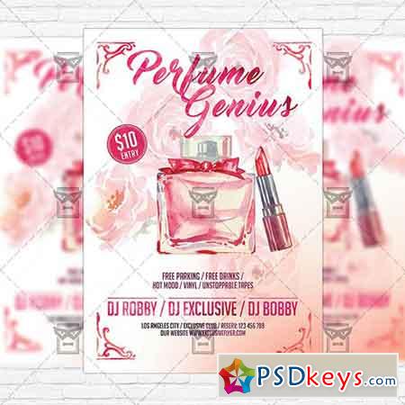 Perfume Genius  Premium Flyer Template + Facebook Cover