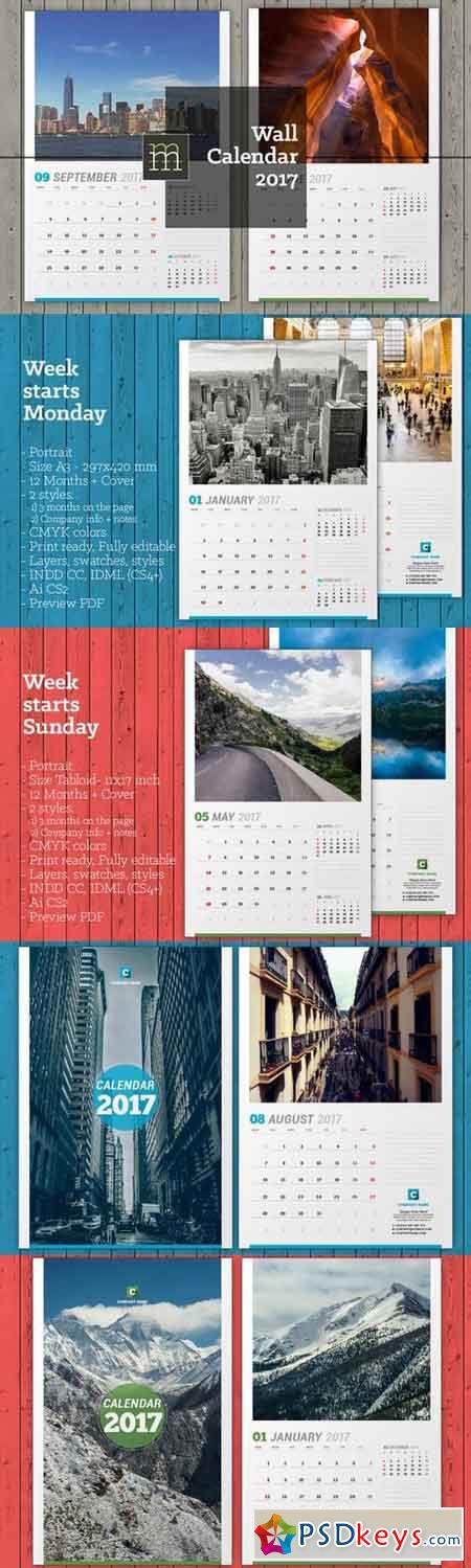 Wall Calendar 2017 (WC15) 699471