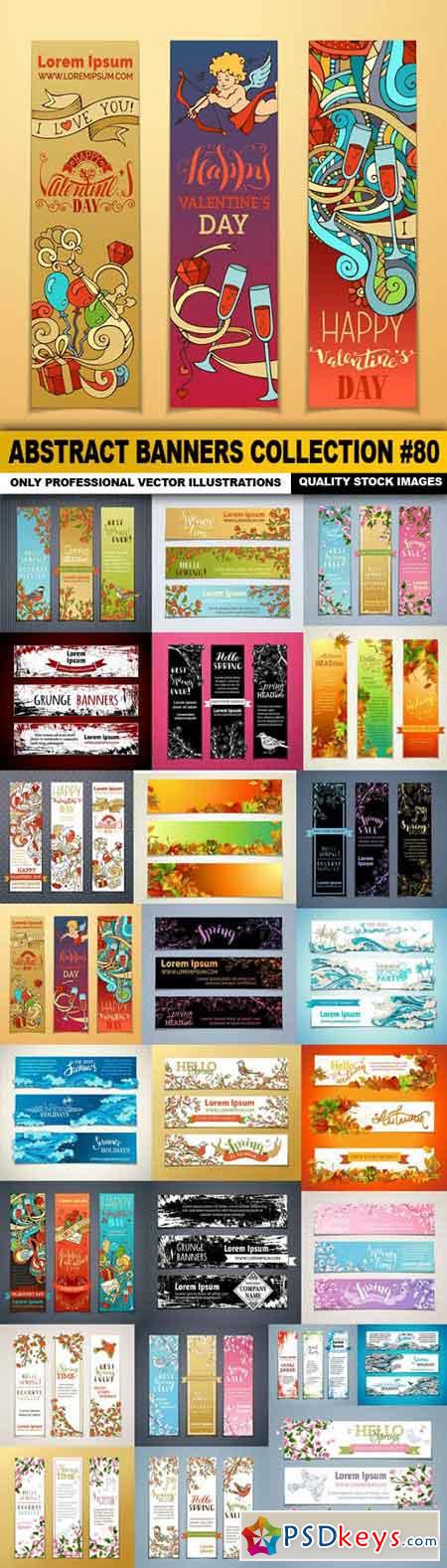 Abstract Banners Collection #80 - 25 Vectors