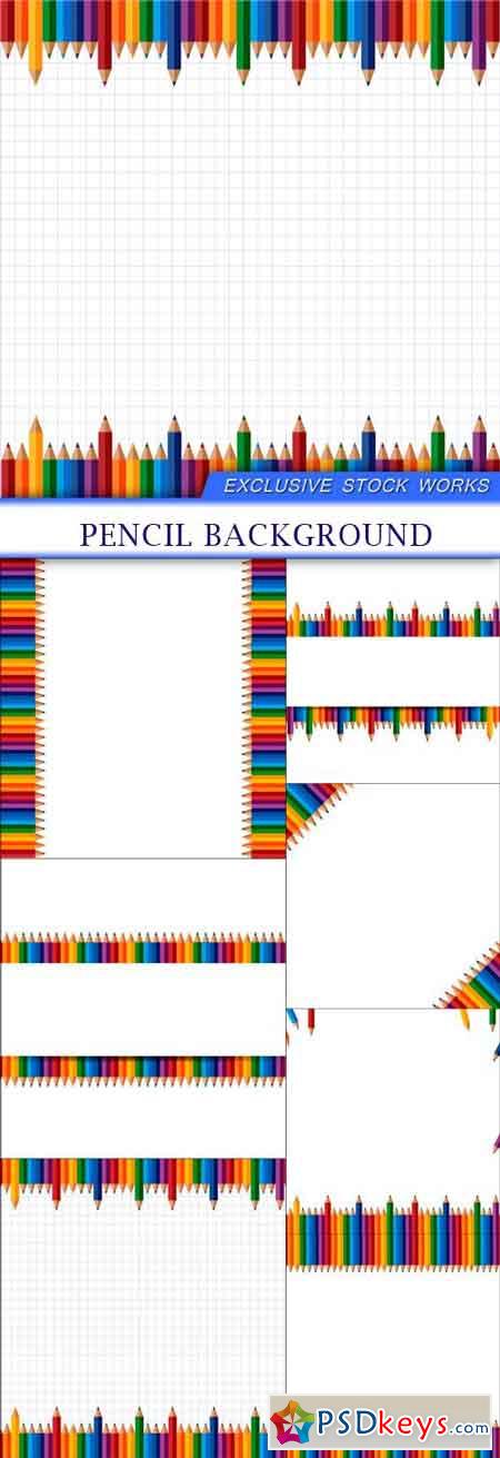 Pencil background 7X EPS