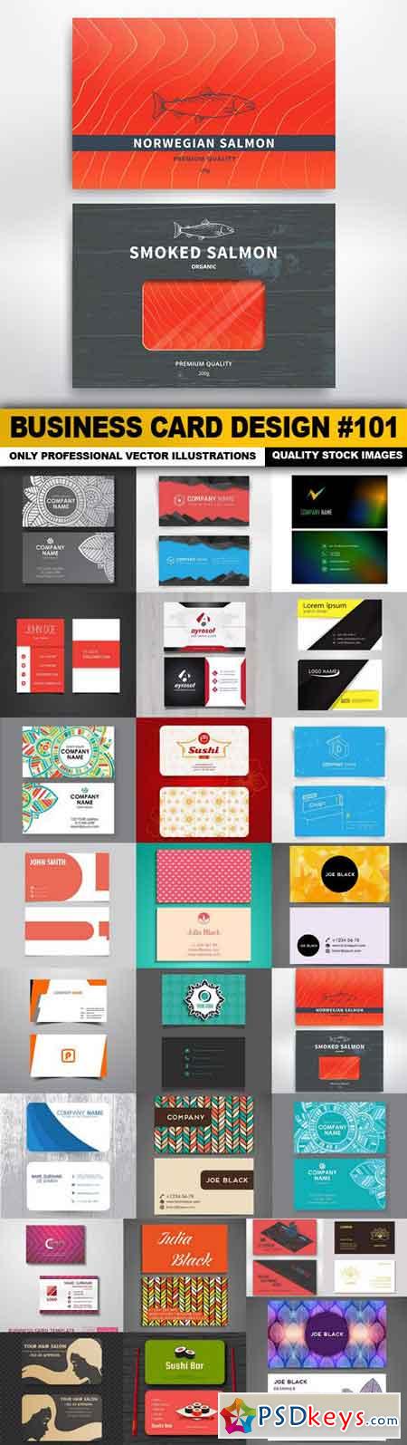 Business Card Design #101 - 25 Vector