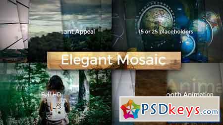 Elegant Mosaic Opener - After Effects Projects