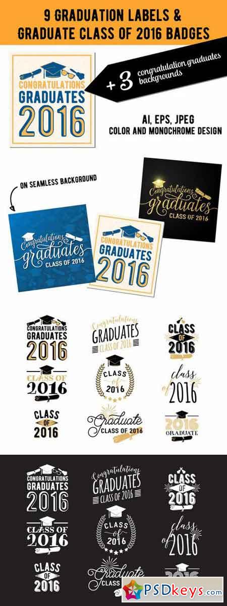 Graduation labels & background 699704