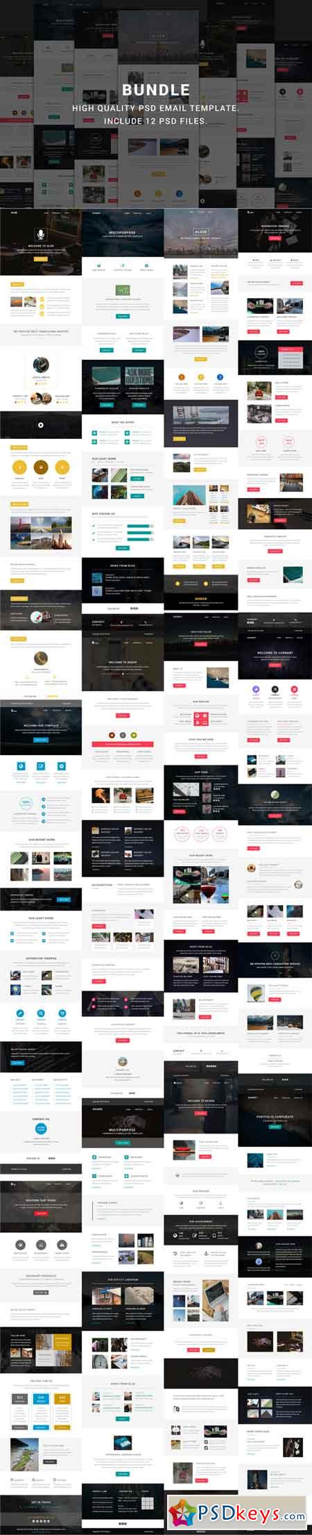 Modern Bundle - Include 12 PSD email 787696