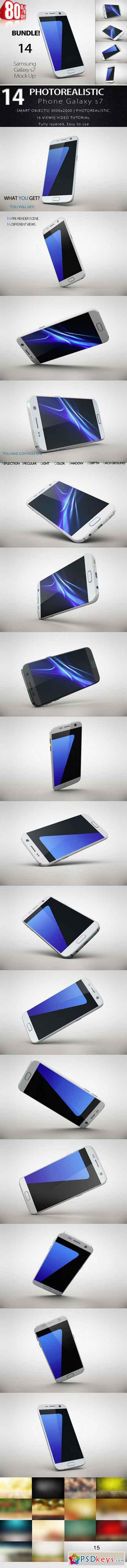Bundle Samsung Galaxy s7 MockUp 773604