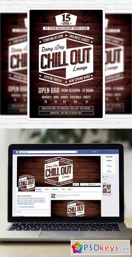 Chill Out PSD Flyer Template + Facebook Cover