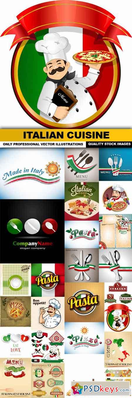 Italian Cuisine - 25 Vector