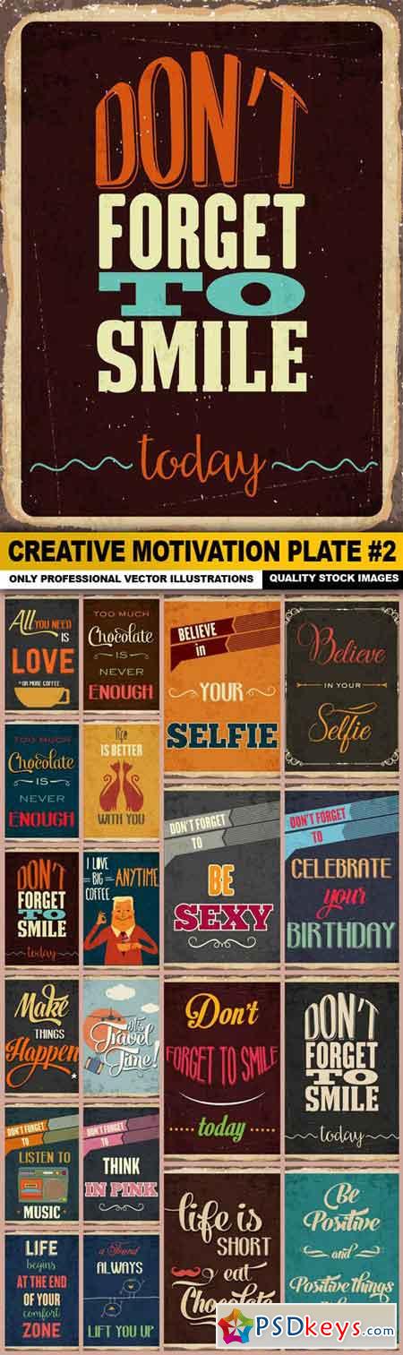 Creative Motivation Plate #2 - 20 Vector