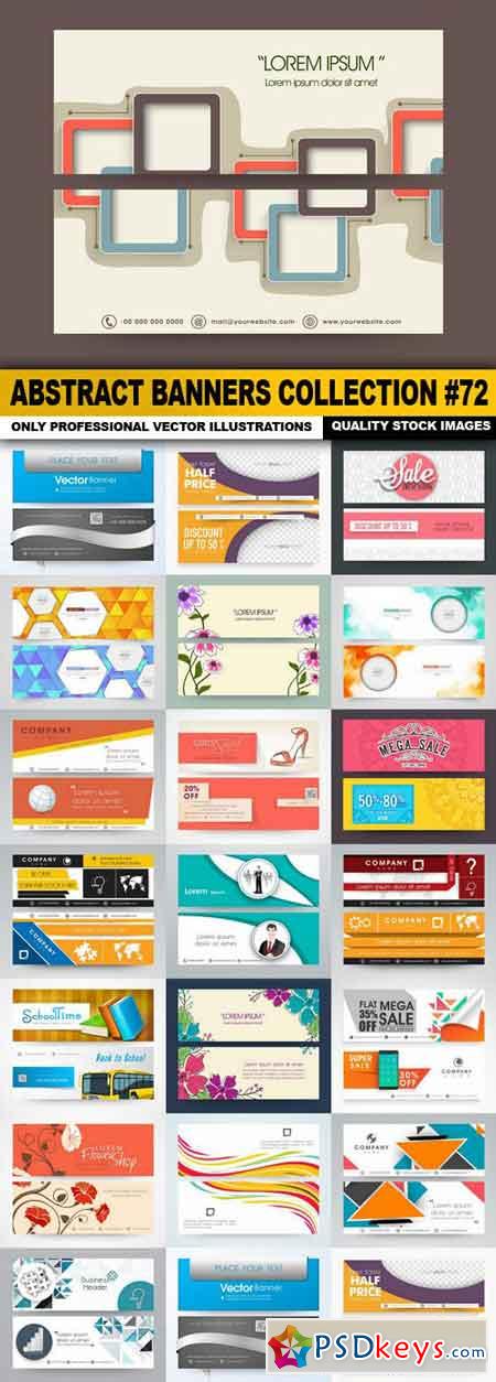 Abstract Banners Collection #72 - 20 Vectors