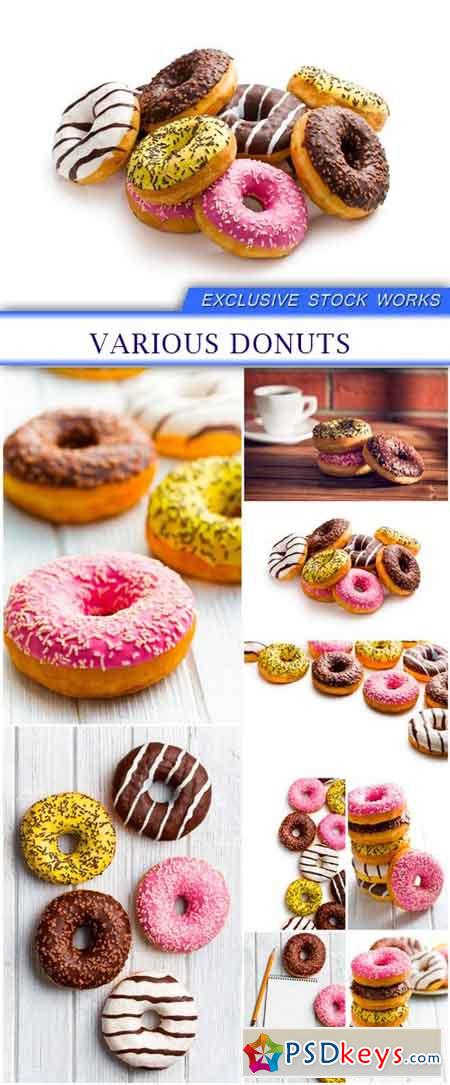 Various donuts 9x JPEG