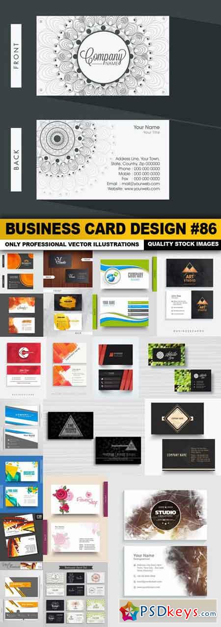 Business Card Design #86 - 20 Vector