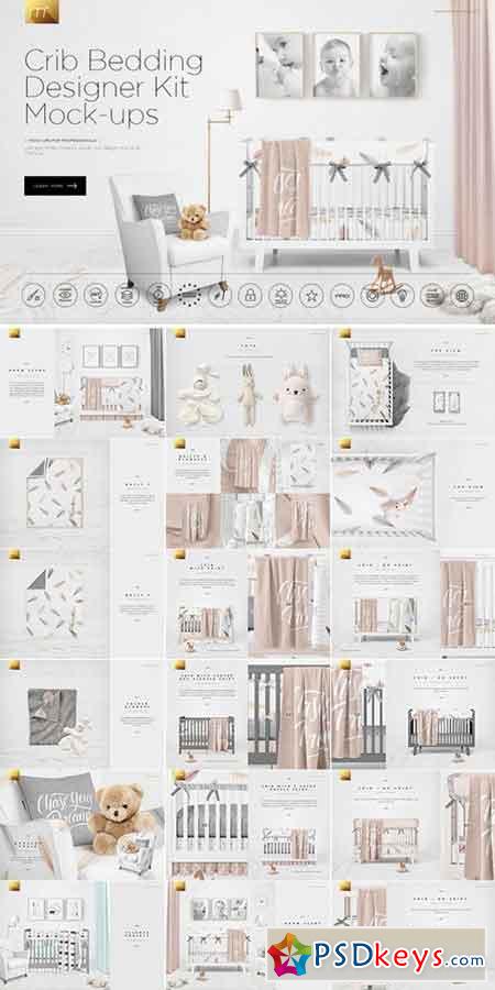 Crib Bedding Designers Kit Mockups 792220