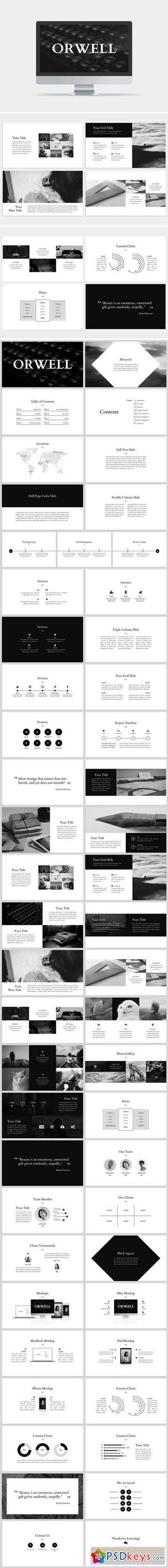 Orwell PowerPoint Template 752713