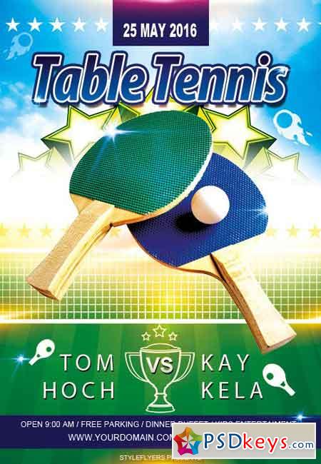 Table Tennis Flyer Template