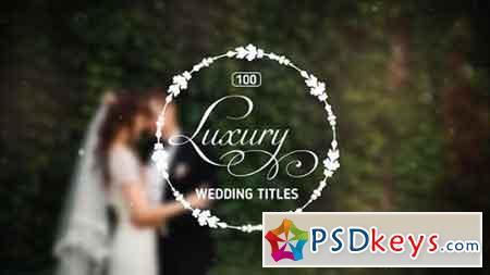 100 Luxury Wedding Titles 12245773 - After Effects Projects