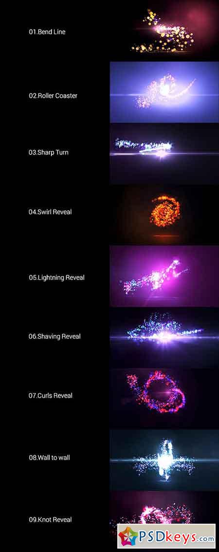Quick Particles Logo Reveal Pack 9in1 15072389 - After Effects Projects