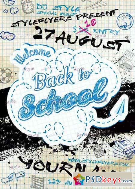 Back To School Flyer PSD Flyer Template