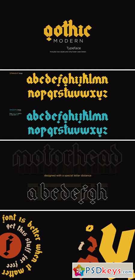 Gothic Modern Typeface