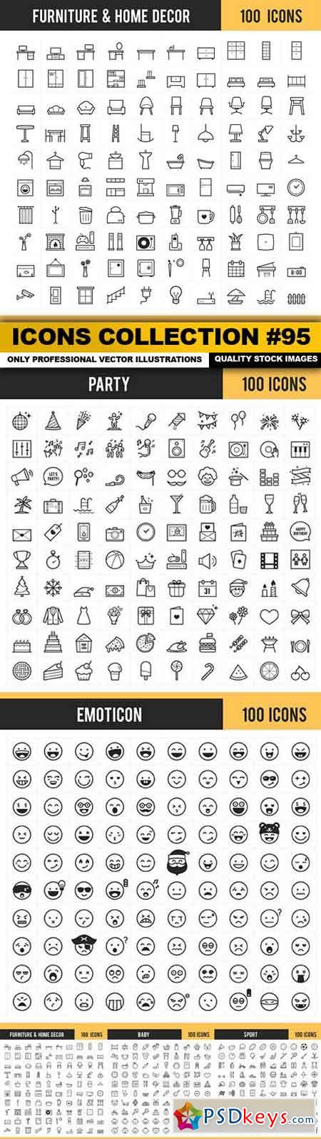 Icons Collection #95 - 5 Vector