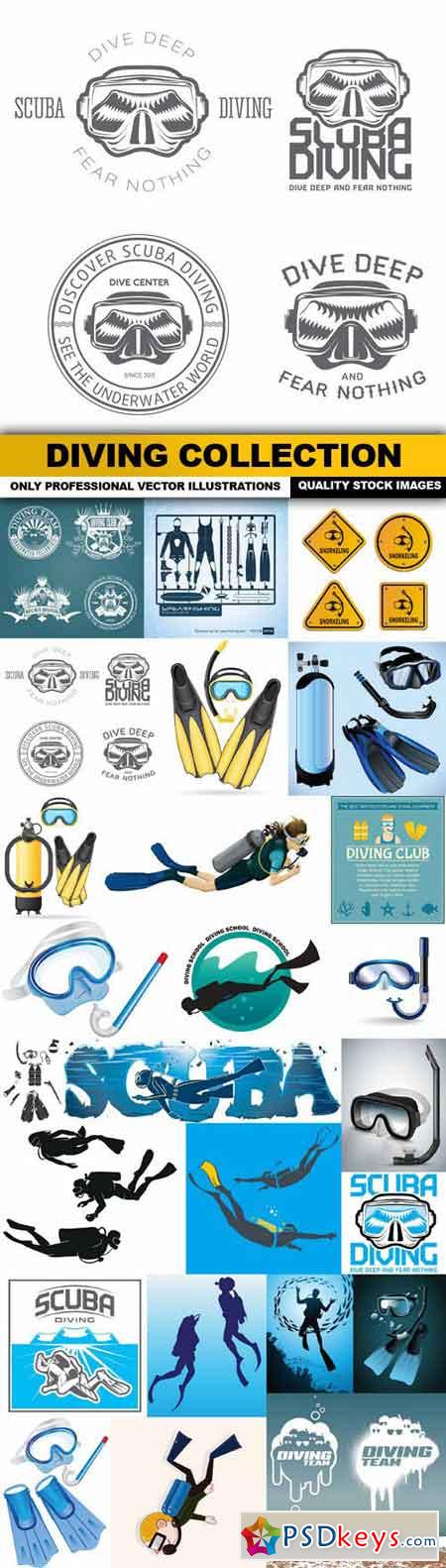Diving Collection - 25 Vector