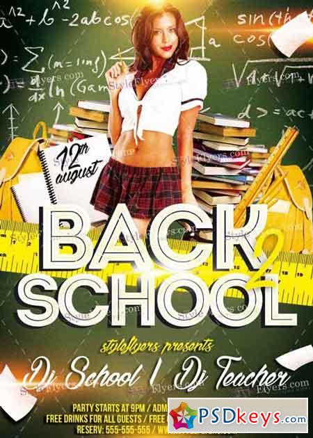 Back To School PSD Flyer Template