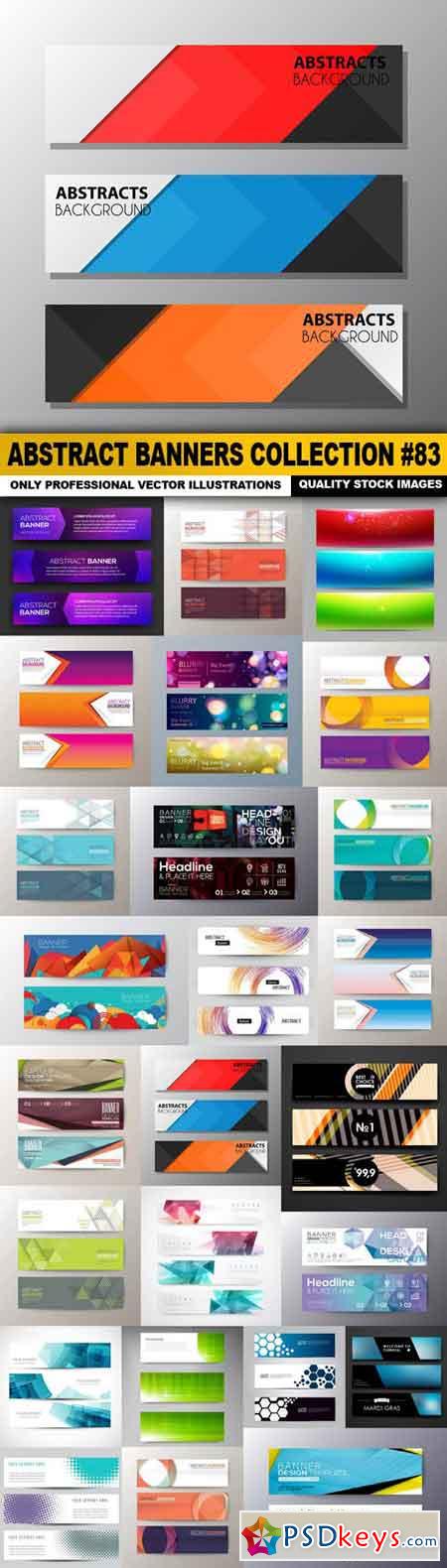 Abstract Banners Collection #83 - 25 Vectors
