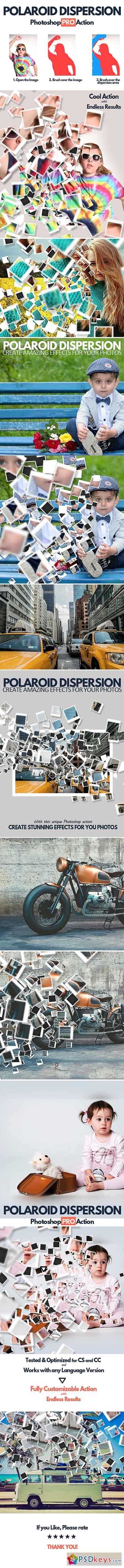 Polaroid Dispersion Photoshop Action 17109306