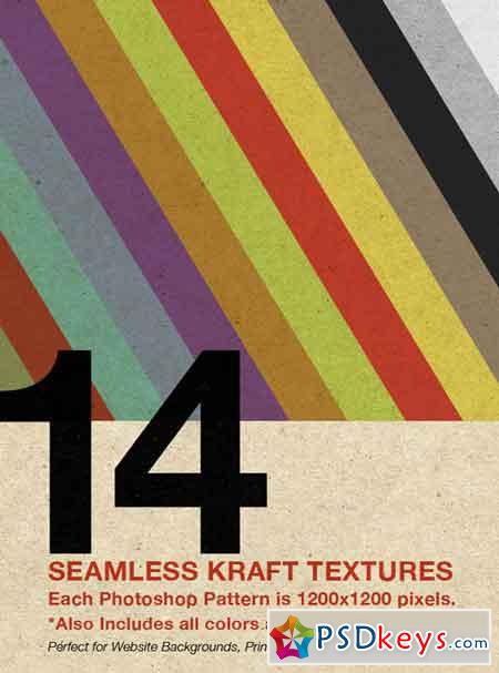 Seamless Kraft Patterns (14 Colors!) 132476