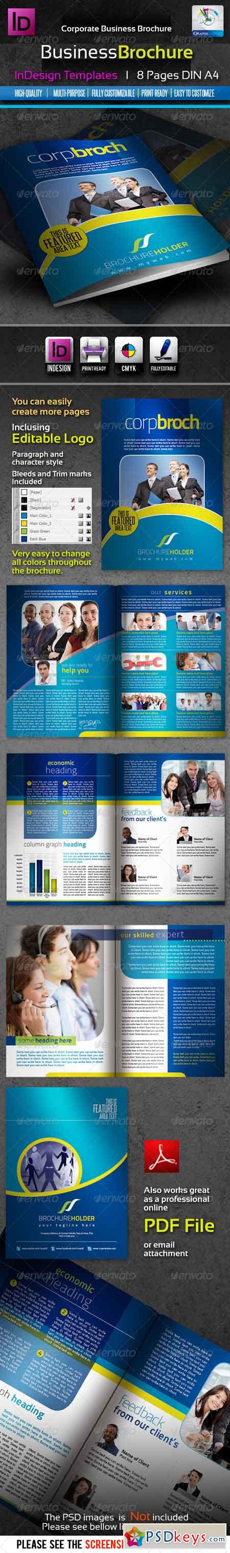 Corporate Business InDesign Brochure 8pages 1911081