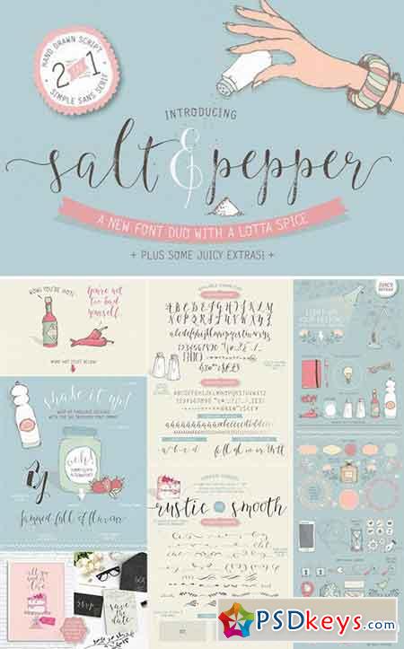 Salt & Pepper font duo 806163