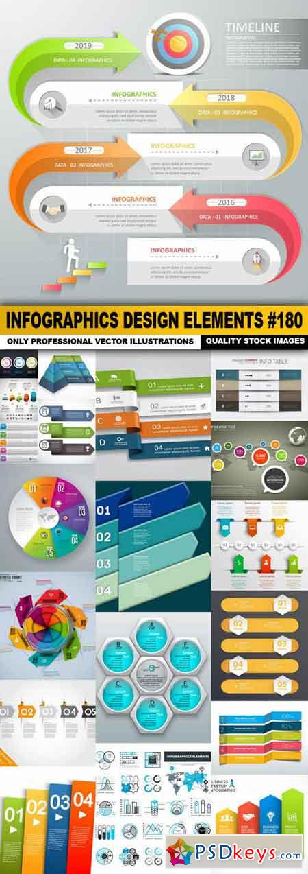 Infographics Design Elements #180 - 20 Vector