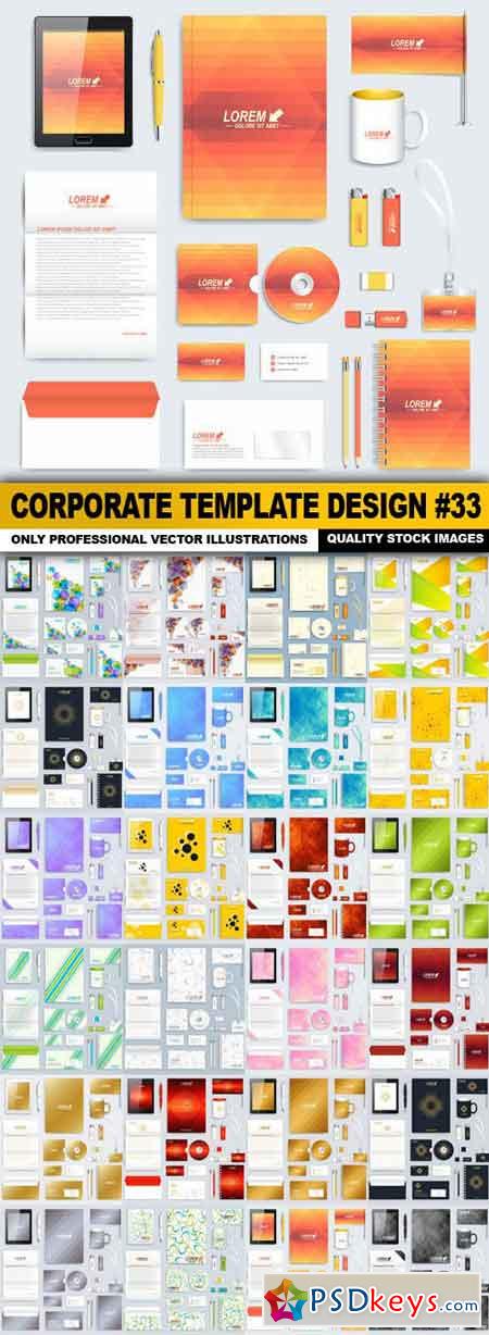Corporate Template Design #33 - 25 Vector