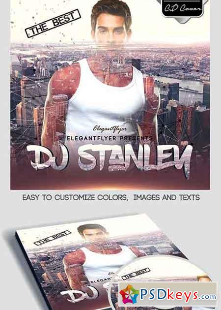 DJ Stanley CD Cover PSD Template