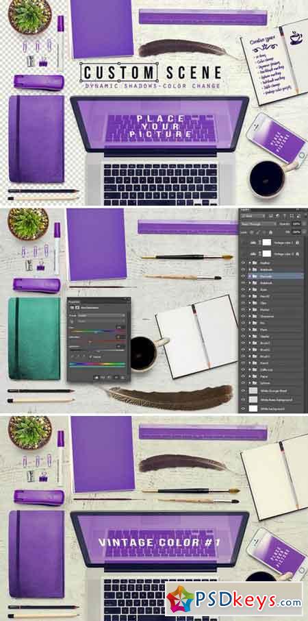 Custom Scene Desktop Mockup 806245