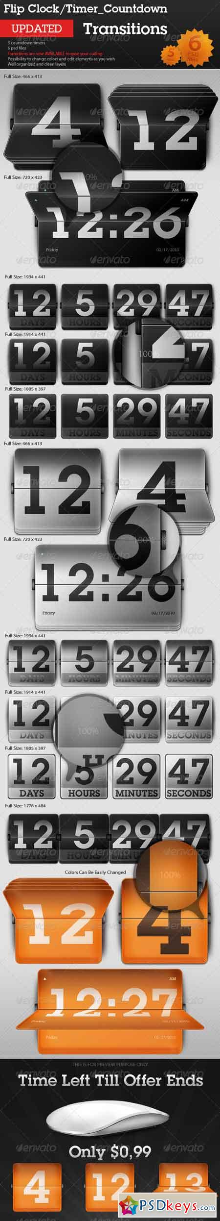 Flip Clock Countdown Timer - Transitions 94862