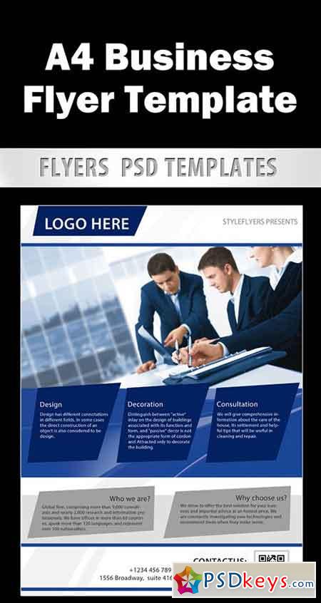 Business Flyer template PSD Template + Facebook Cover