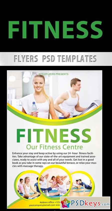 Fitness Flyer PSD Template + Facebook Cover 2