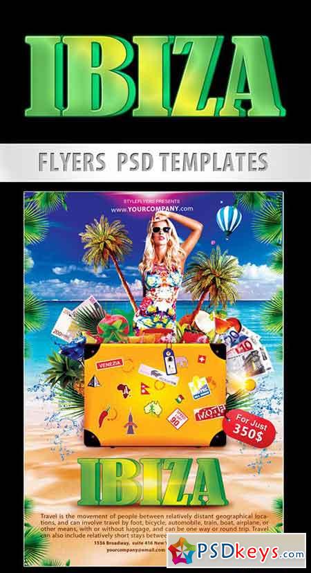 Ibiza Flyer PSD Template + Facebook Cover