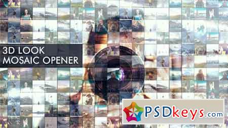 3D Look I Mosaic Opener I Slideshow 16858356 - After Effects Projects