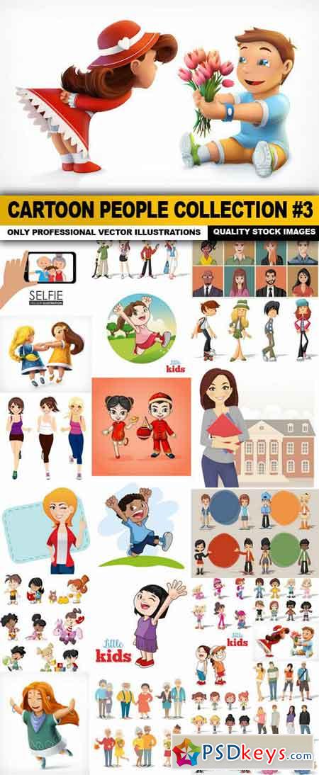 Cartoon People Collection #3 - 25 Vector