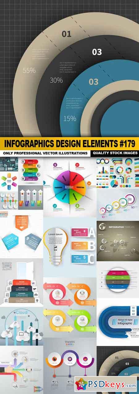 Infographics Design Elements #179 - 20 Vector
