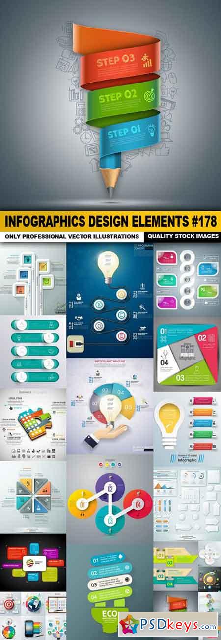 Infographics Design Elements #178 - 20 Vector