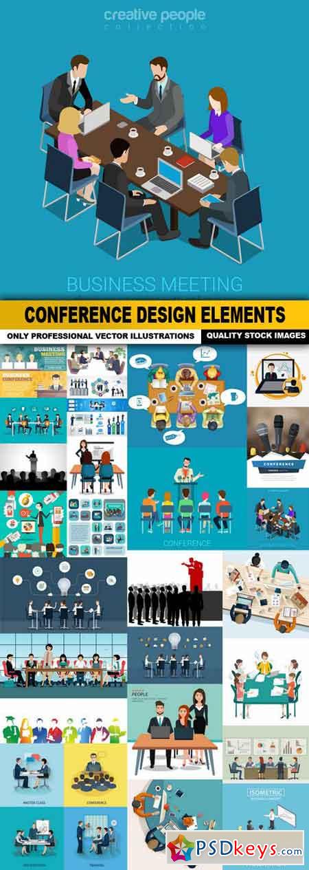 Conference Design Elements - 25 Vector