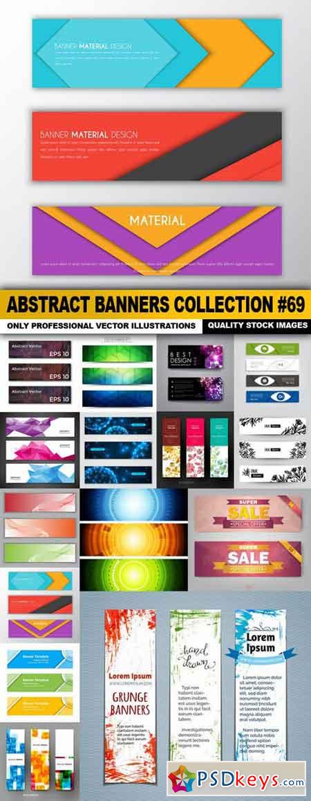 Abstract Banners Collection #69 - 15 Vectors