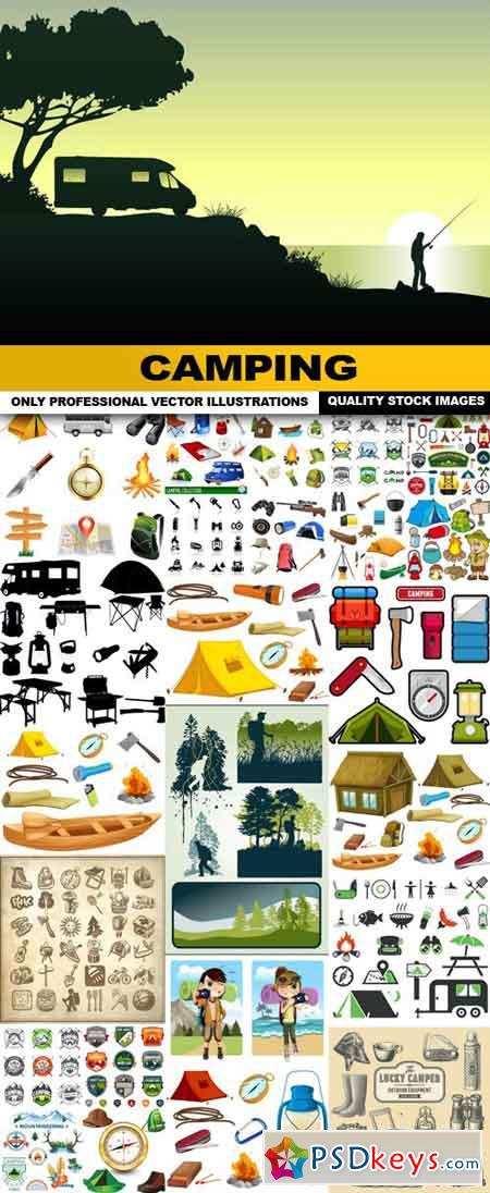 Camping Collection - 25 Vector