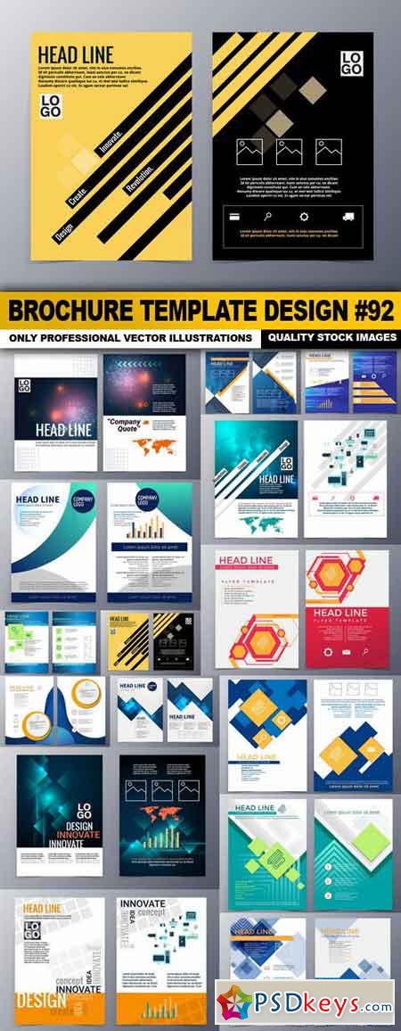 Brochure Template Design #92 - 15 Vector