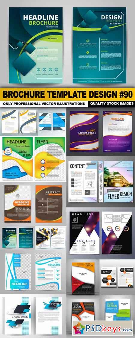 Brochure Template Design #90 - 15 Vector