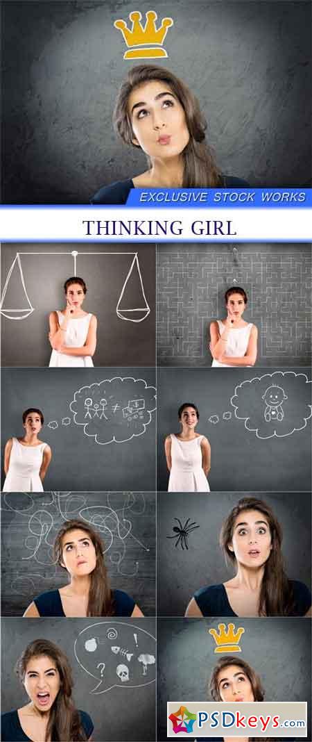 thinking girl 8X JPEG