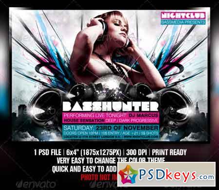 Basshunter Party Flyer Template 1376699