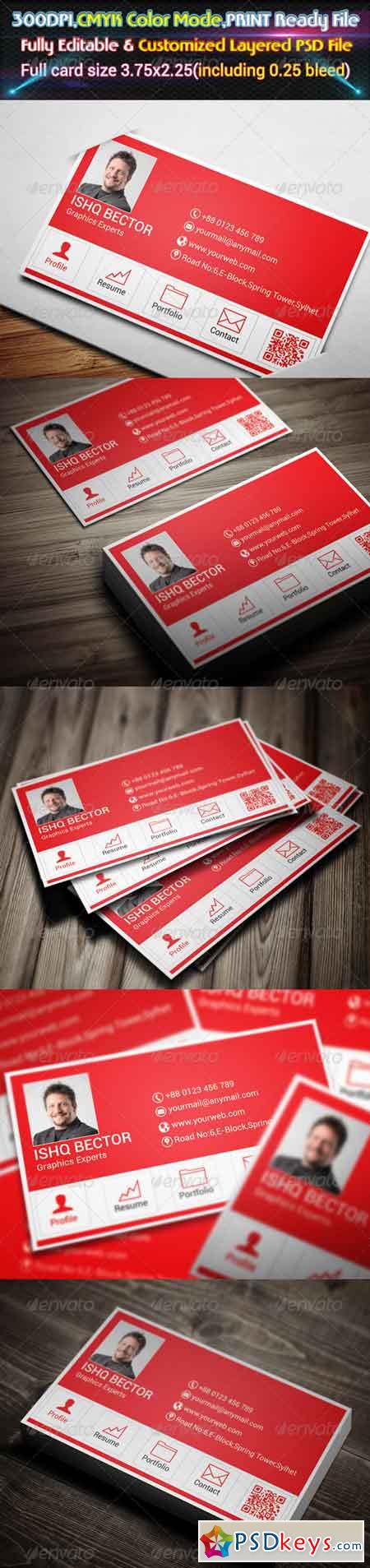 Red Business Card 6135171